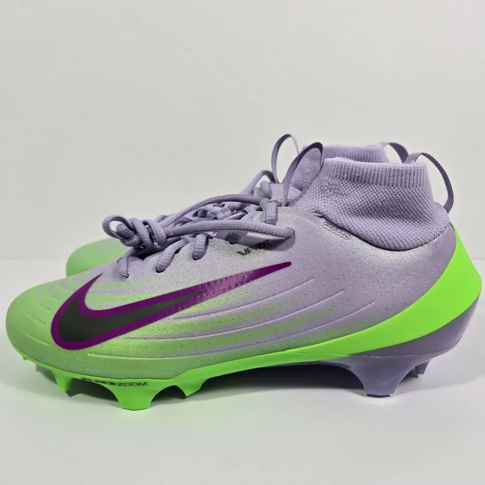 Nike Vapor Pro 1 Football Cleats Green Purple IB8250-500 Men's Size 7.5 New